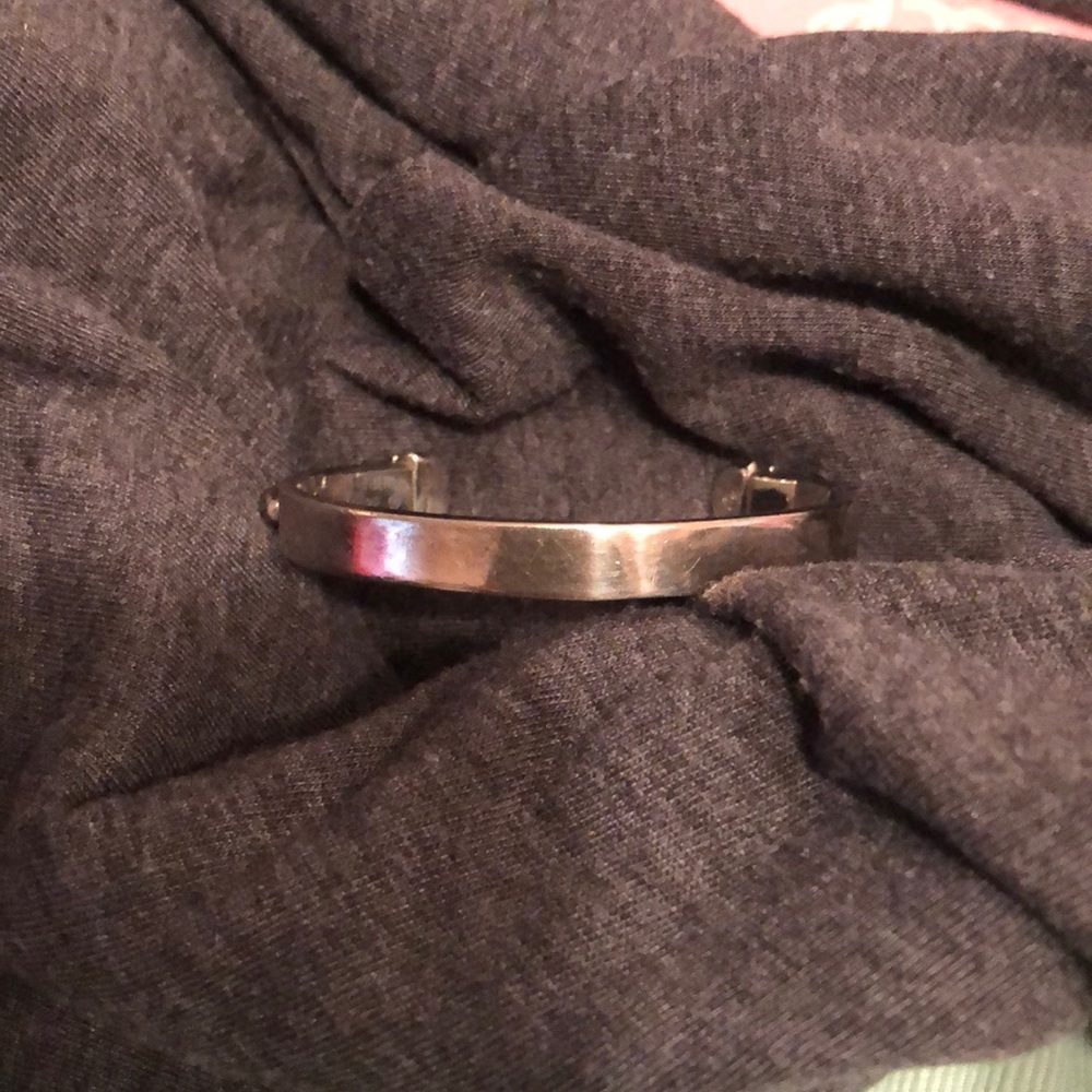 Sterling Silver Breast Cancer Awareness Bracelet